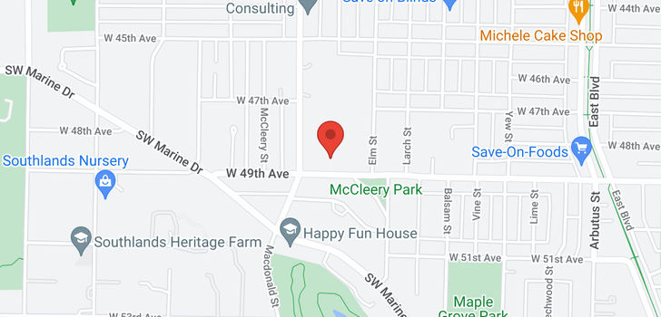 map of 2709 W 49TH AVENUE